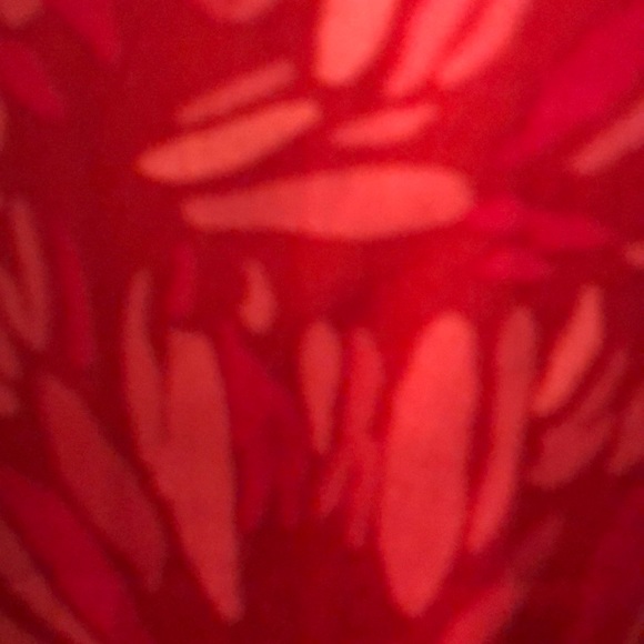 DONATED TO CHARITY BANANA REPUBLIC ruffled red print blouse - Picture 4 of 7